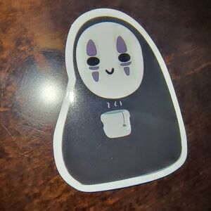 No-Face (Kaonashi) Tea Cup Sticker - Cute Studio Ghibli Inspired